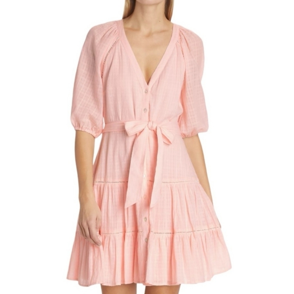 Veronica beard Dewey Dress in Pink Haze cotton size 4